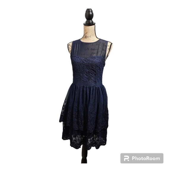 Annabella Navy Blue Semi-Formal/Homecoming/Bridesmaid Dress Size M - Picture 1 of 11